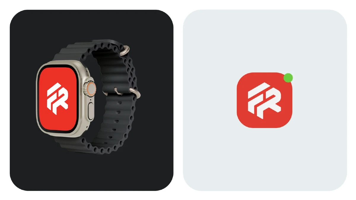 Red Front USA — Símbolo em smartwatch e ícone de aplicativo