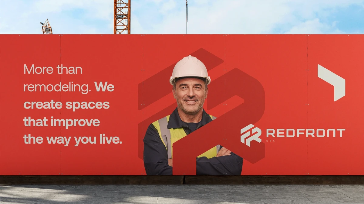 Red Front USA — Painel de comunicação para obras