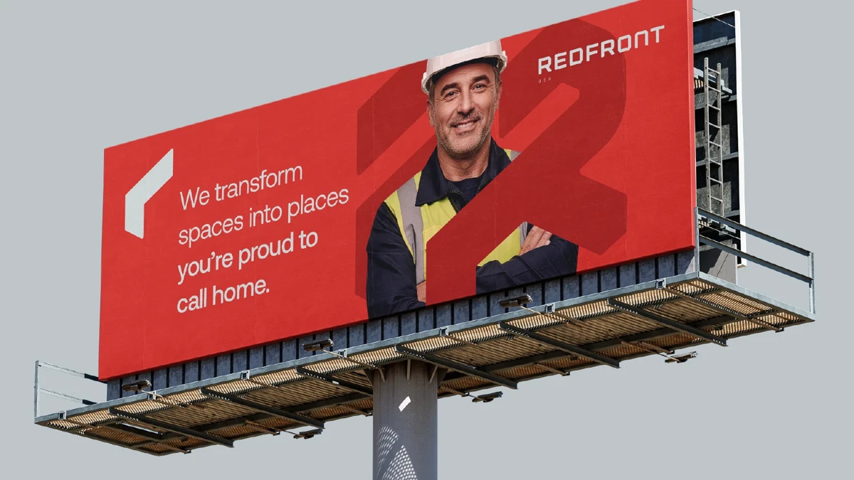 Red Front USA — Aplicação em outdoor