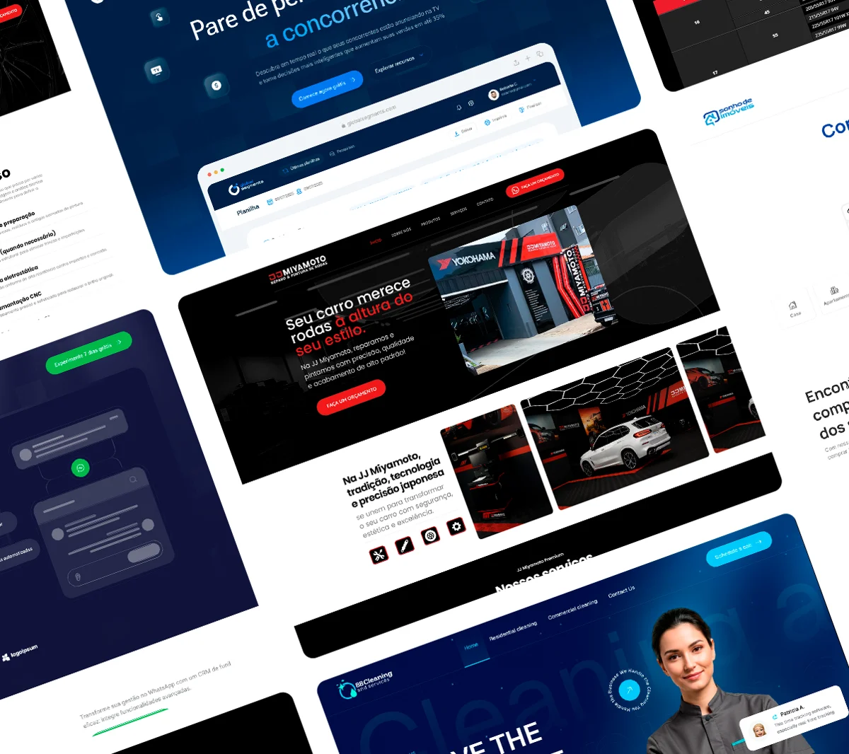 Sites e páginas de captura