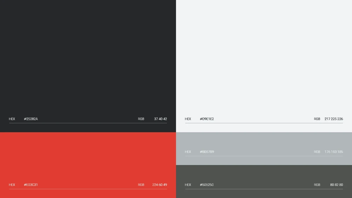 Red Front USA — Paleta de cores da identidade visual